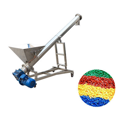 Un bon prix. Transporteur à vis en forme de U en acier inoxydable 304/316 à double tube incliné sans arbre pour les particules de poussière en ligne