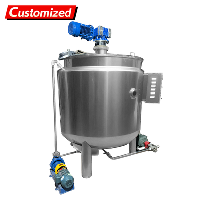 Un bon prix. Réservoir de mélange d'acier inoxydable 304/316 de capacité 200L personnalisé avec chauffage électrique pour les industries alimentaire et chimique en ligne