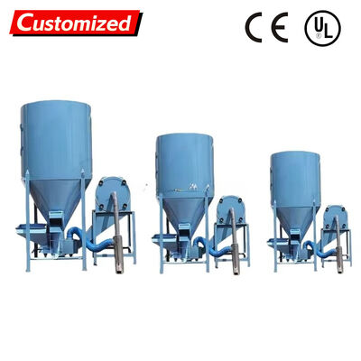 Un bon prix. Broyeur-mélangeur vertical haute capacité personnalisé de 300 à 2000 Kg/H pour le traitement des aliments pour volailles et bétail En ligne